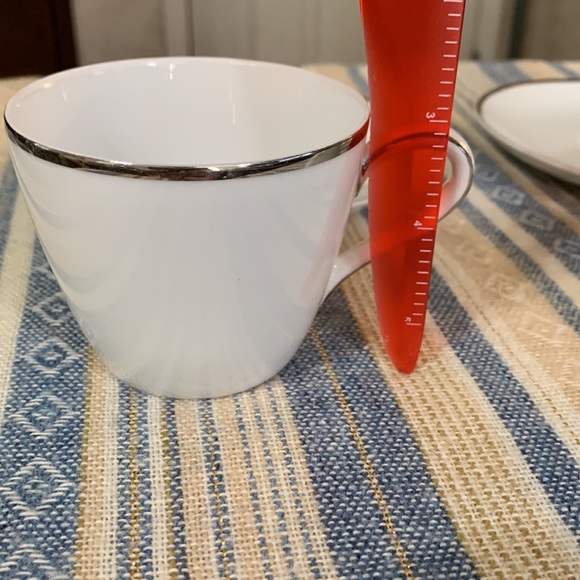 3 Vintage Rose China Moon Light with Sliver Trim Cup & Saucer - Picture 11 of 11